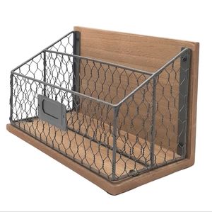 Hobby Lobby Chicken Wire and Wood Mail or Magazine Holder